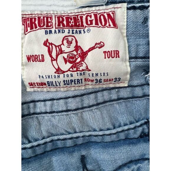 TRUE RELIGION BILLY SUPERT ROW 36 SEAT 33  VINTAGE Made in USA - Picture 11 of 14
